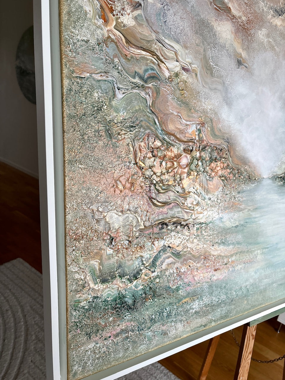 Blue fox dreamscape - Original Painting