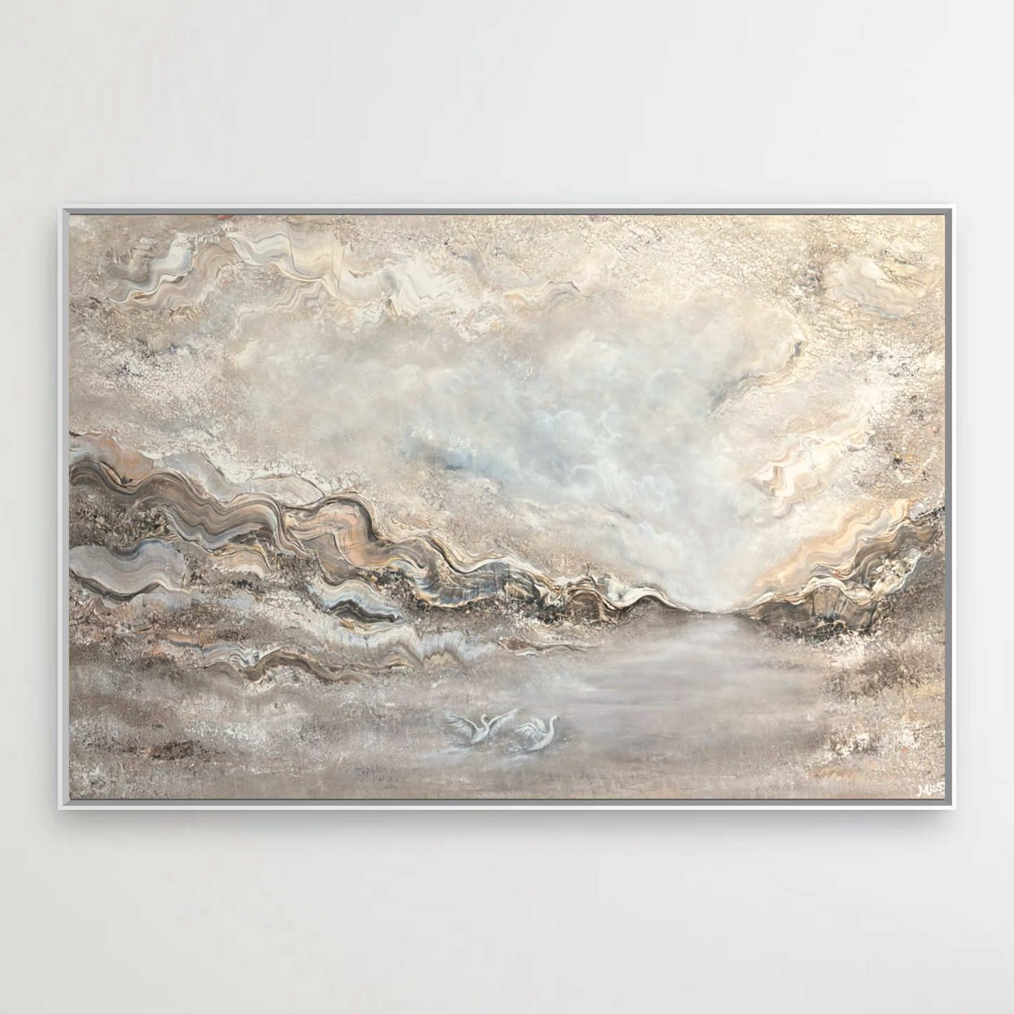 Swans of serenity - Original Painting