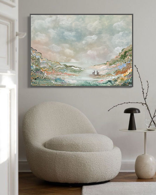 Deer landscape - Original Painting