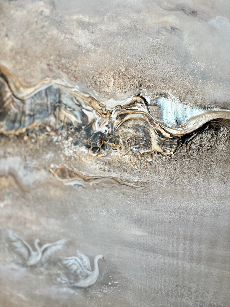 Swans of serenity - Original Painting