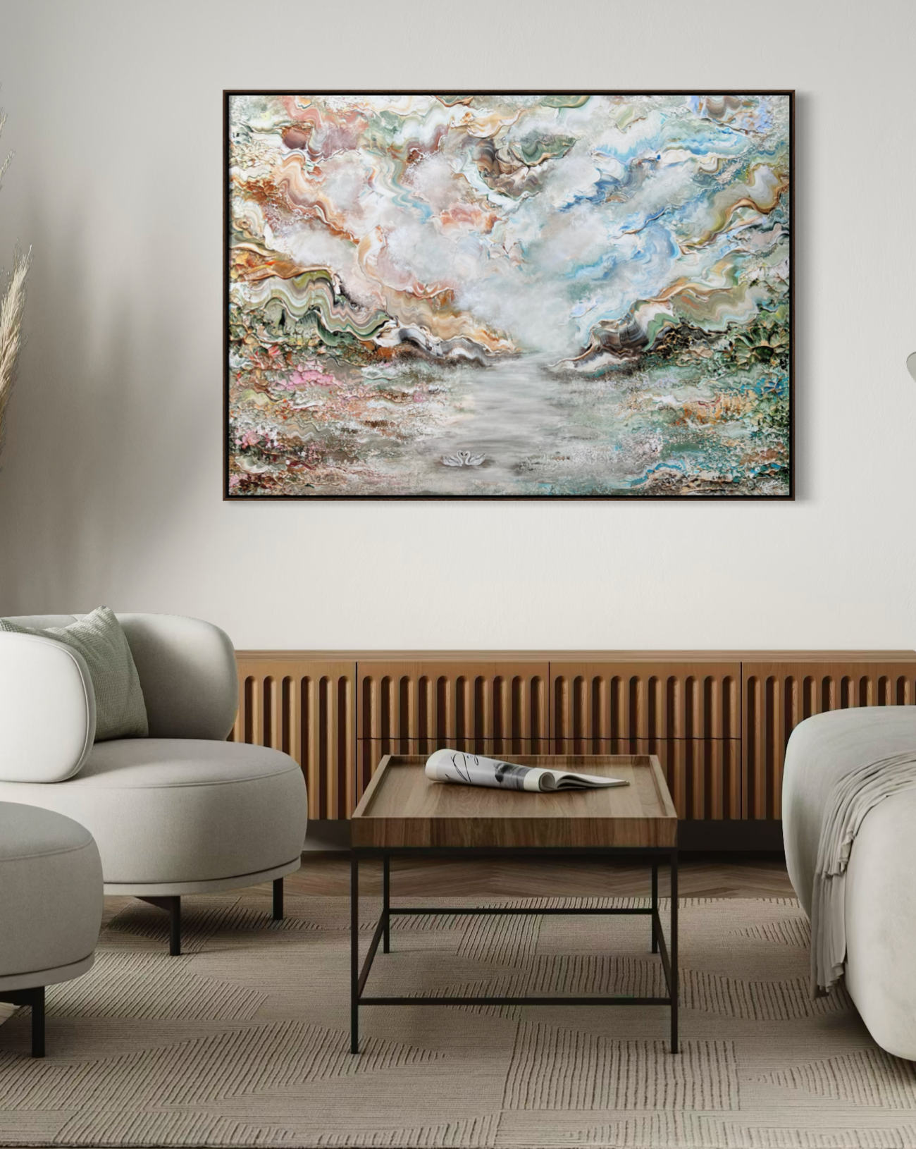 Swans in wonderland - Print