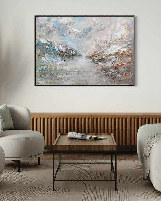 Swans in Monet's Garden - Print