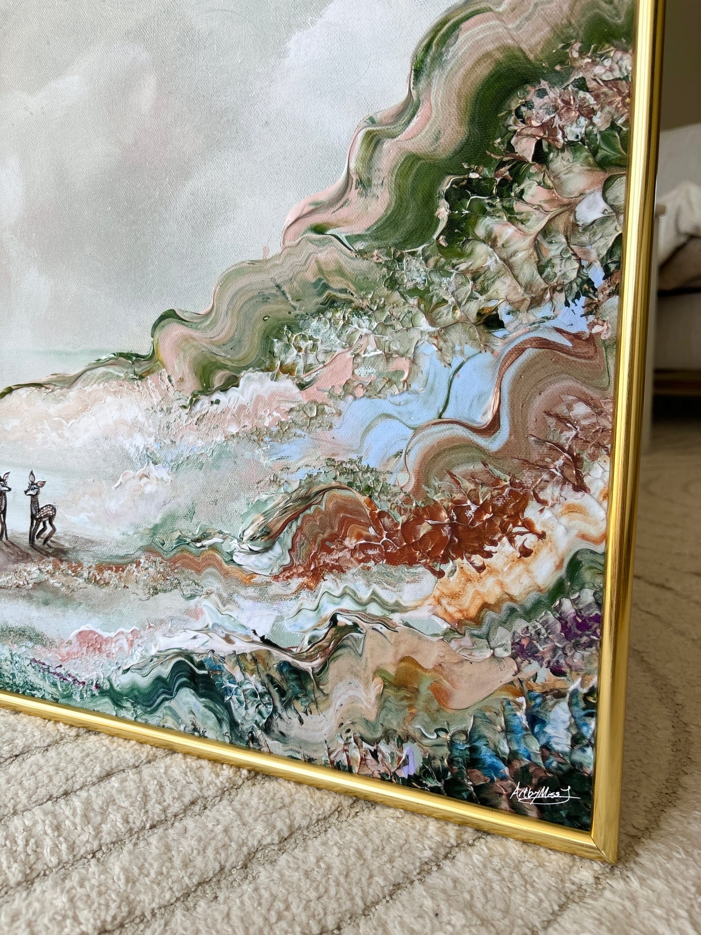 Deer landscape Print