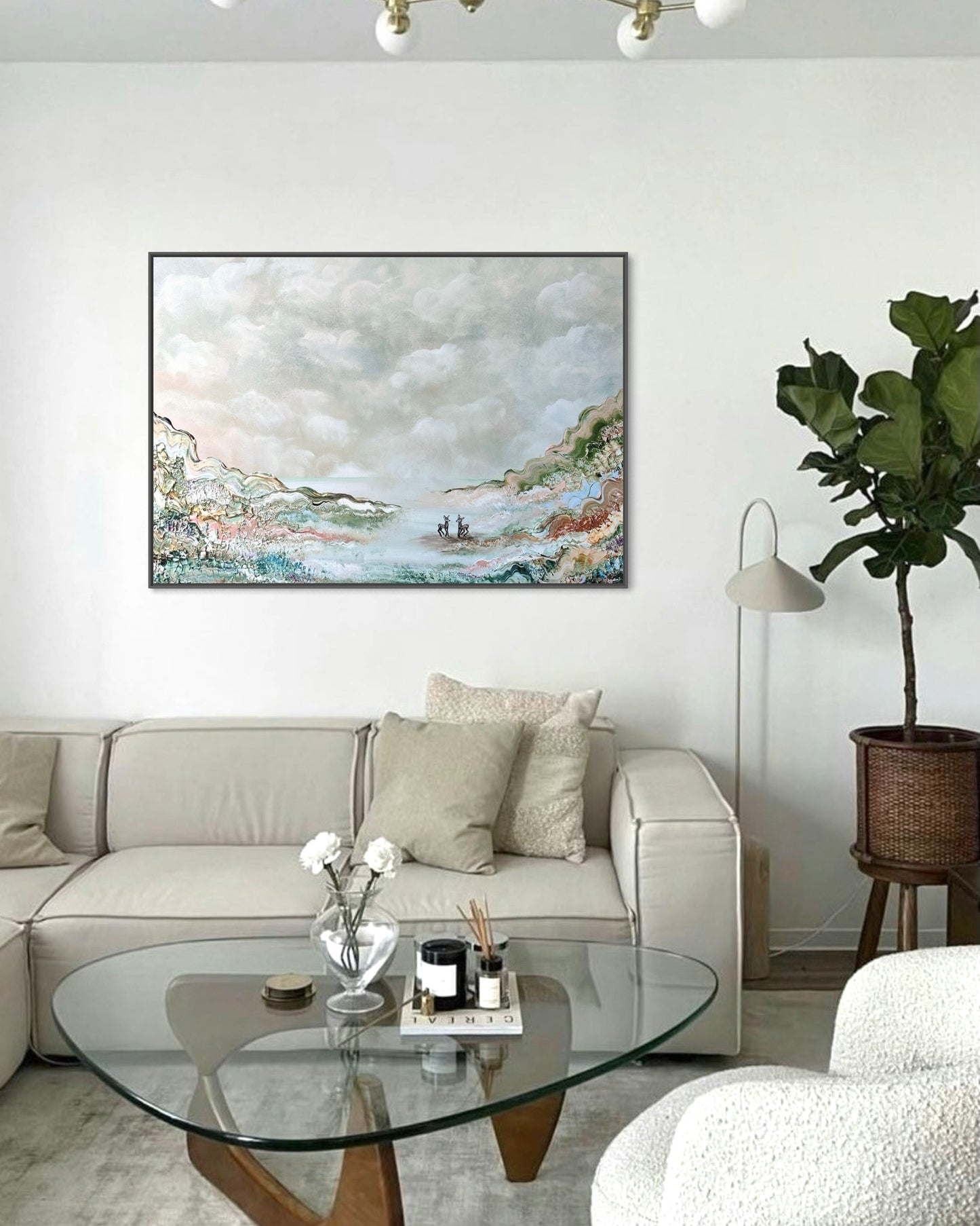 Deer landscape Print