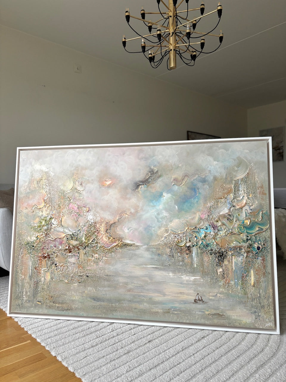 Golden fox fields - Original Painting