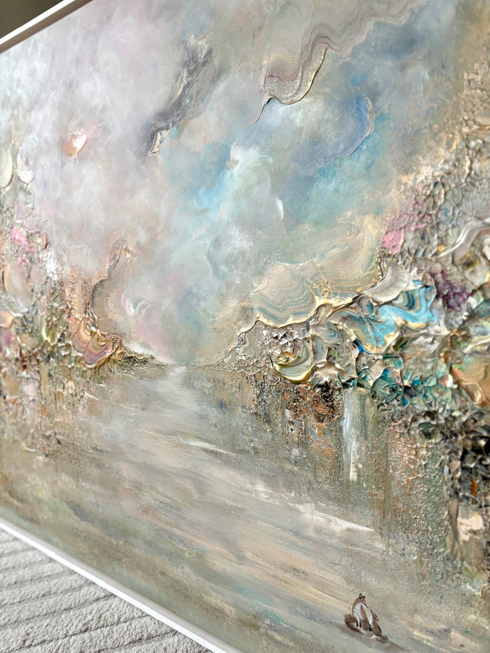 Golden fox fields - Original Painting