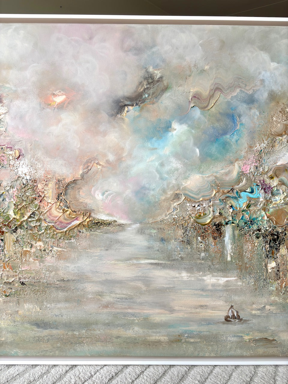 Golden fox fields - Original Painting