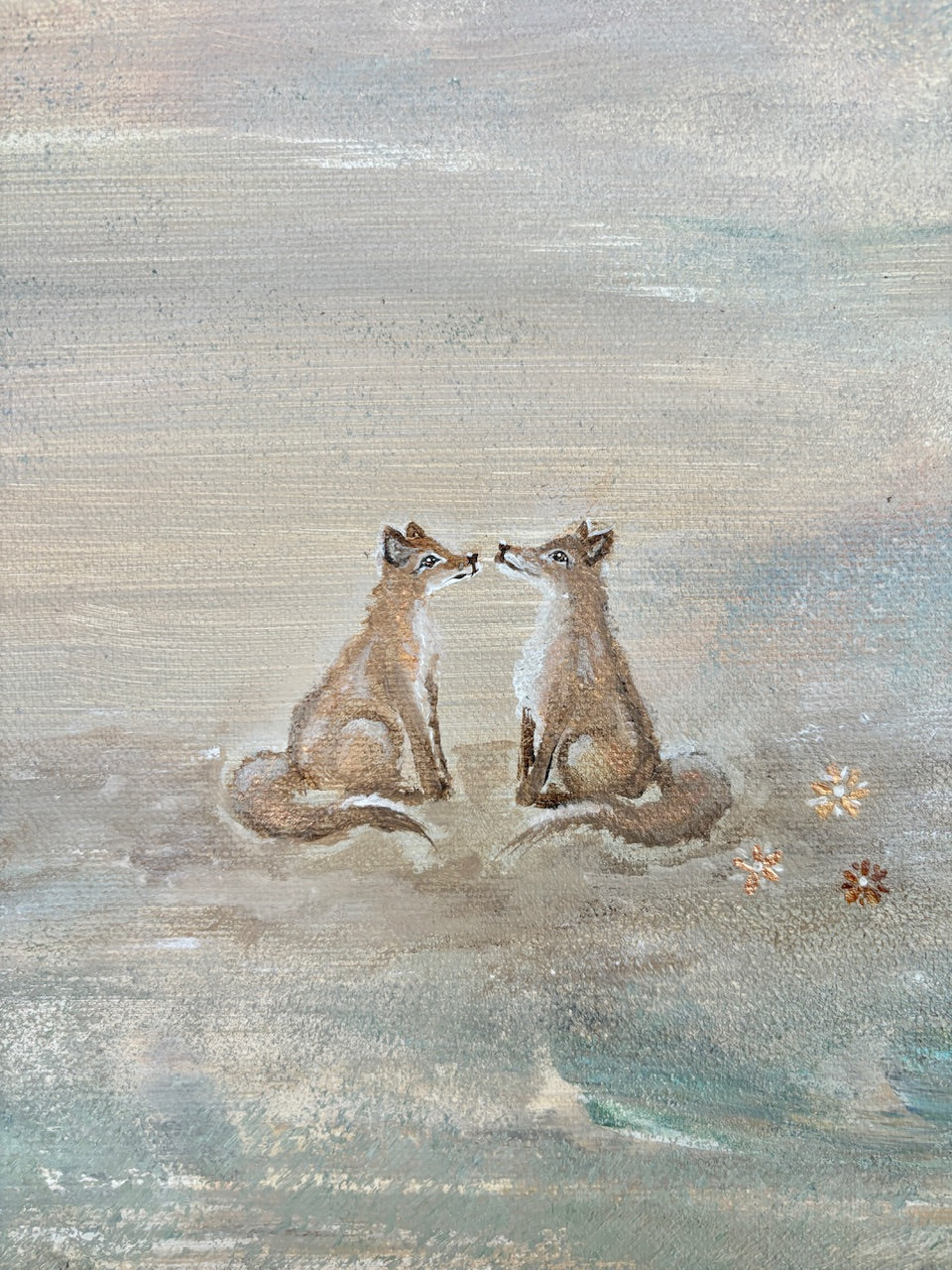 Where foxes dream - Original Painting