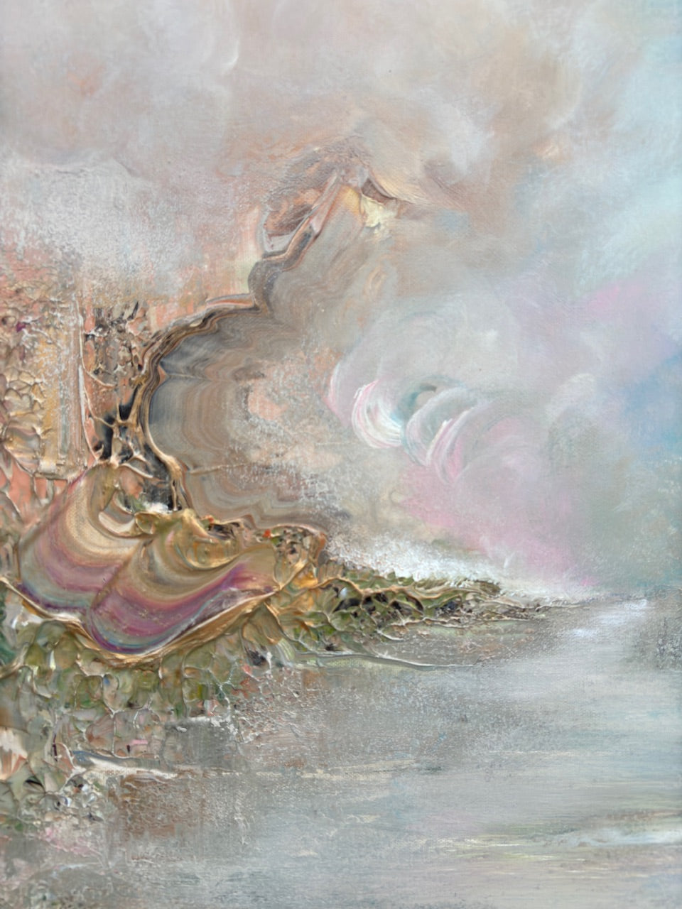 Golden fox fields - Original Painting