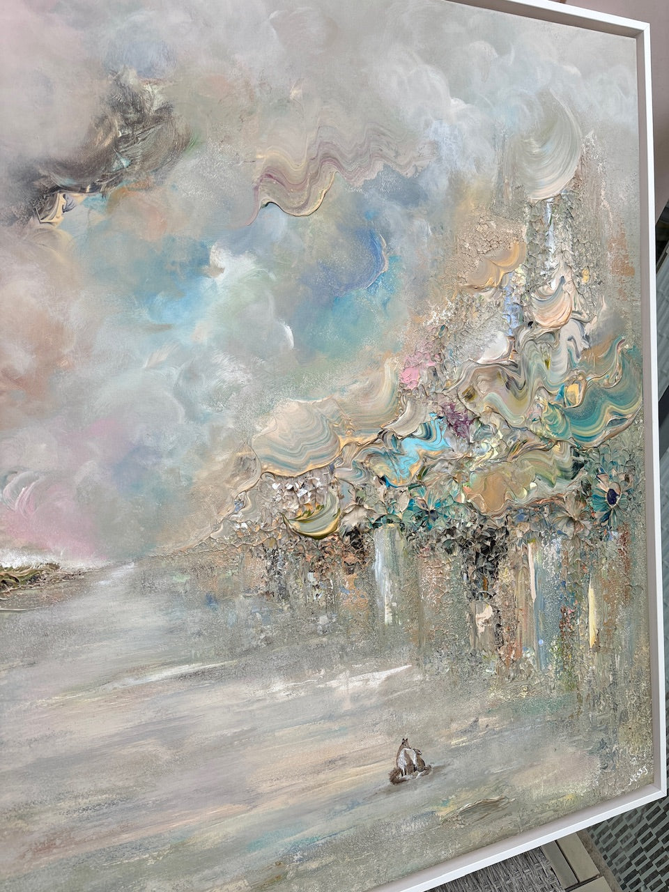 Golden fox fields - Original Painting
