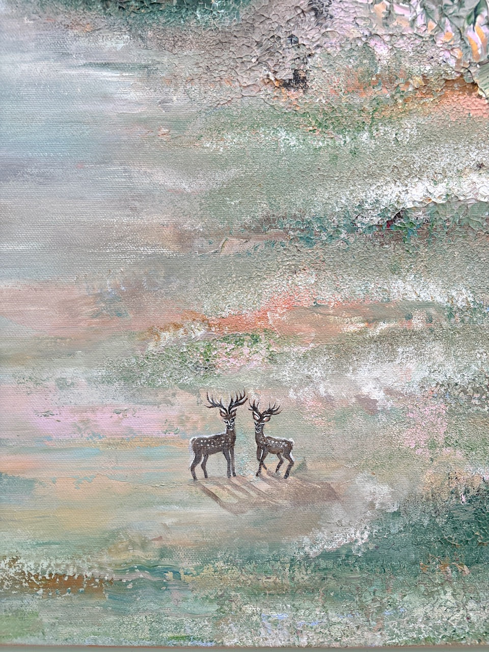 Deer forest reverie - Original Painting