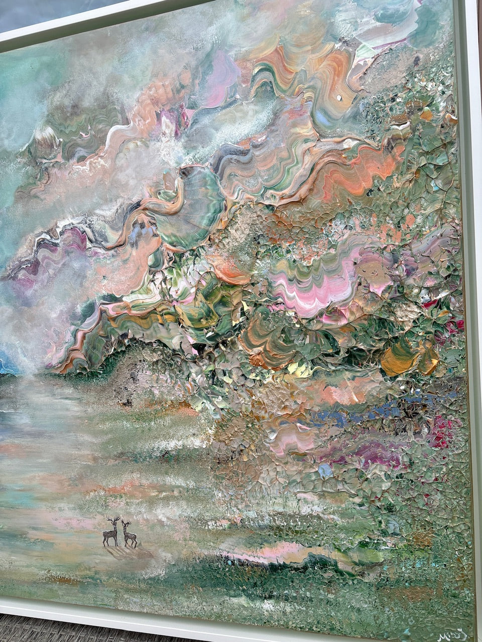Deer forest reverie - Original Painting
