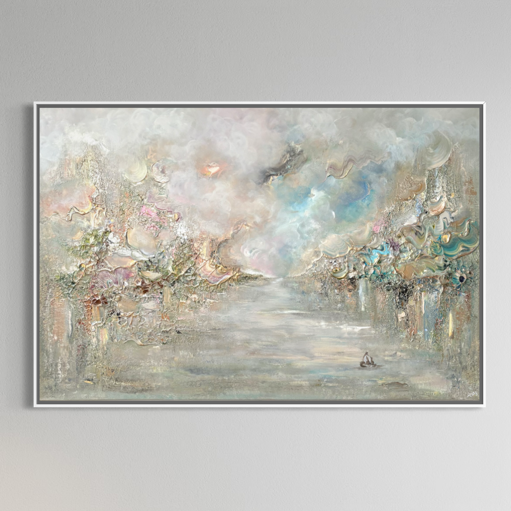 Golden fox fields - Original Painting