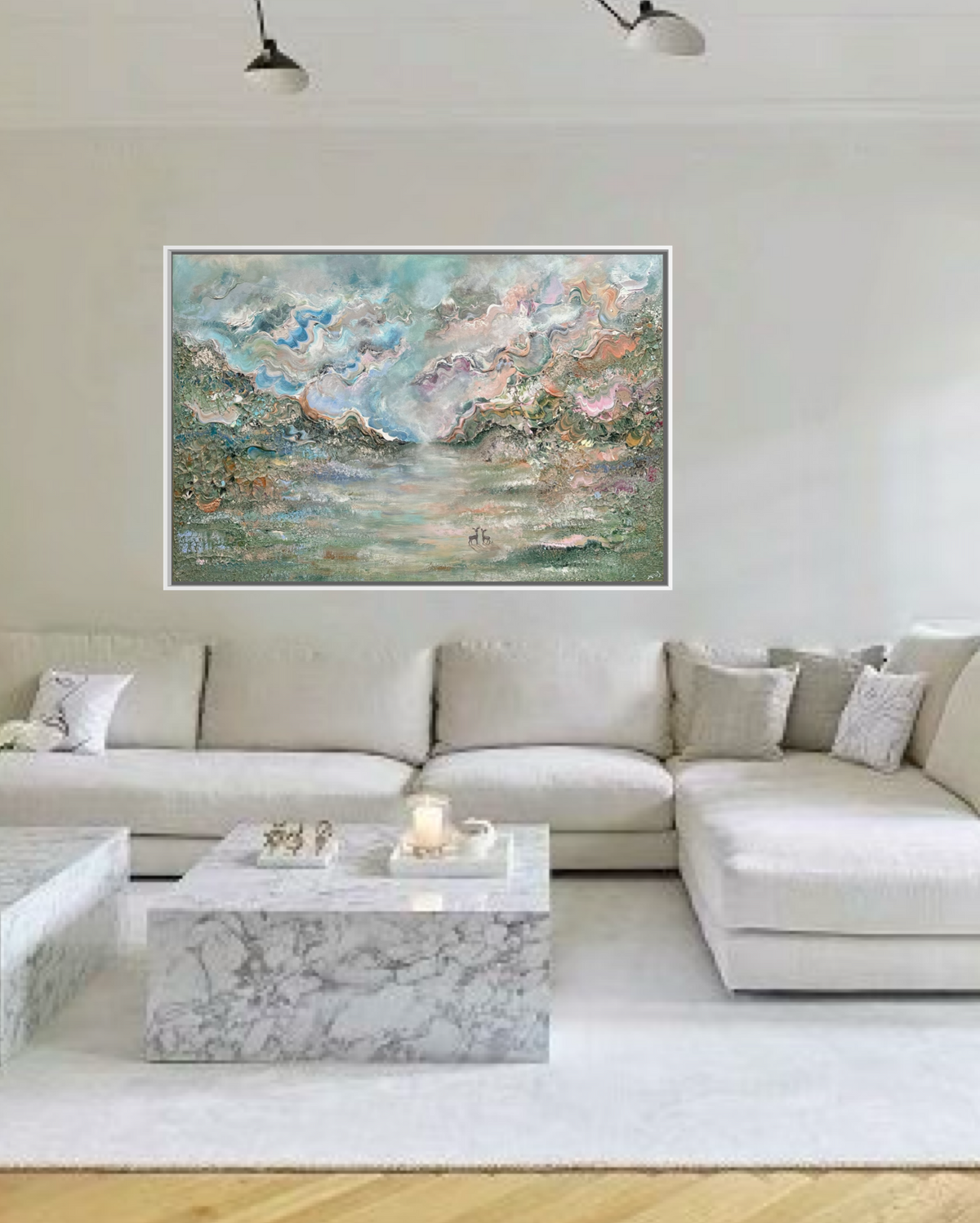 Deer forest reverie - Original Painting