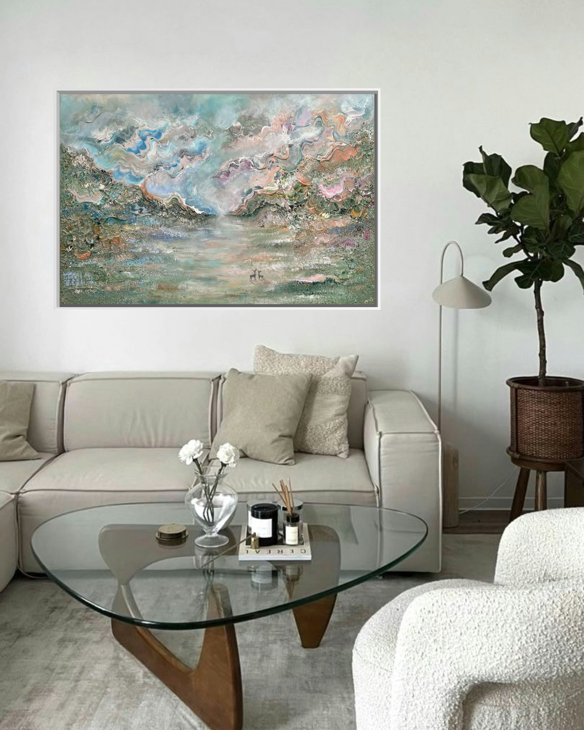Deer forest reverie - Original Painting
