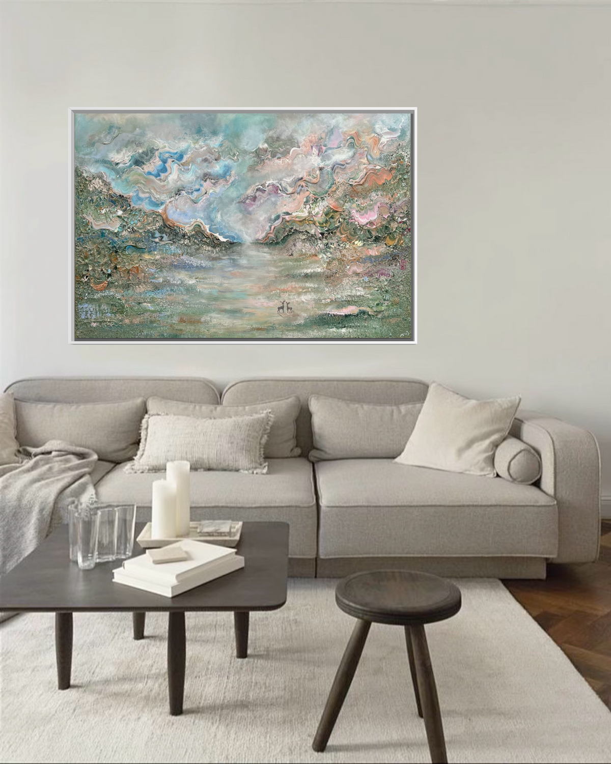 Deer forest reverie - Original Painting
