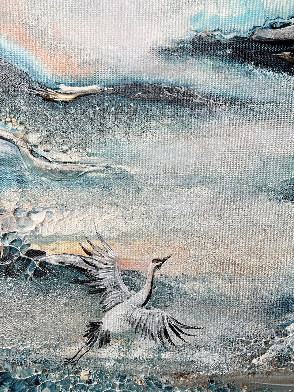 Crane lake - Original Painting