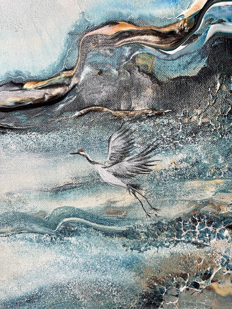 Crane lake - Original Painting
