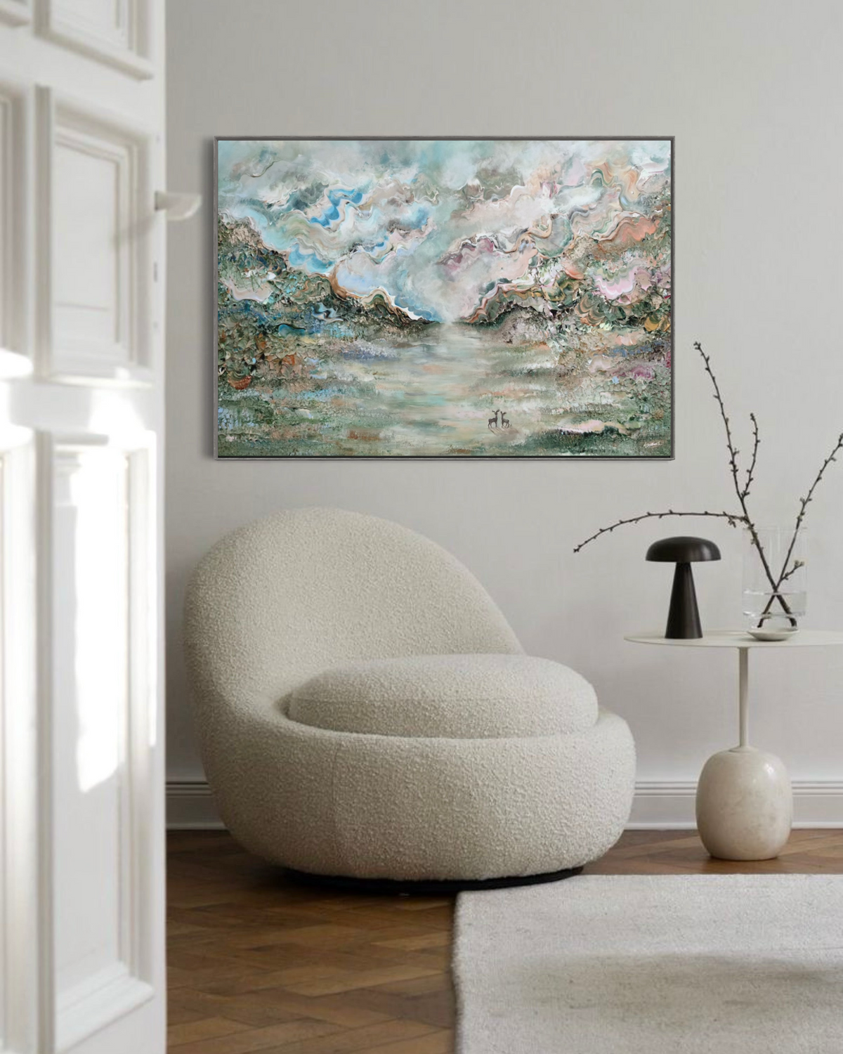 Deer forest reverie Print