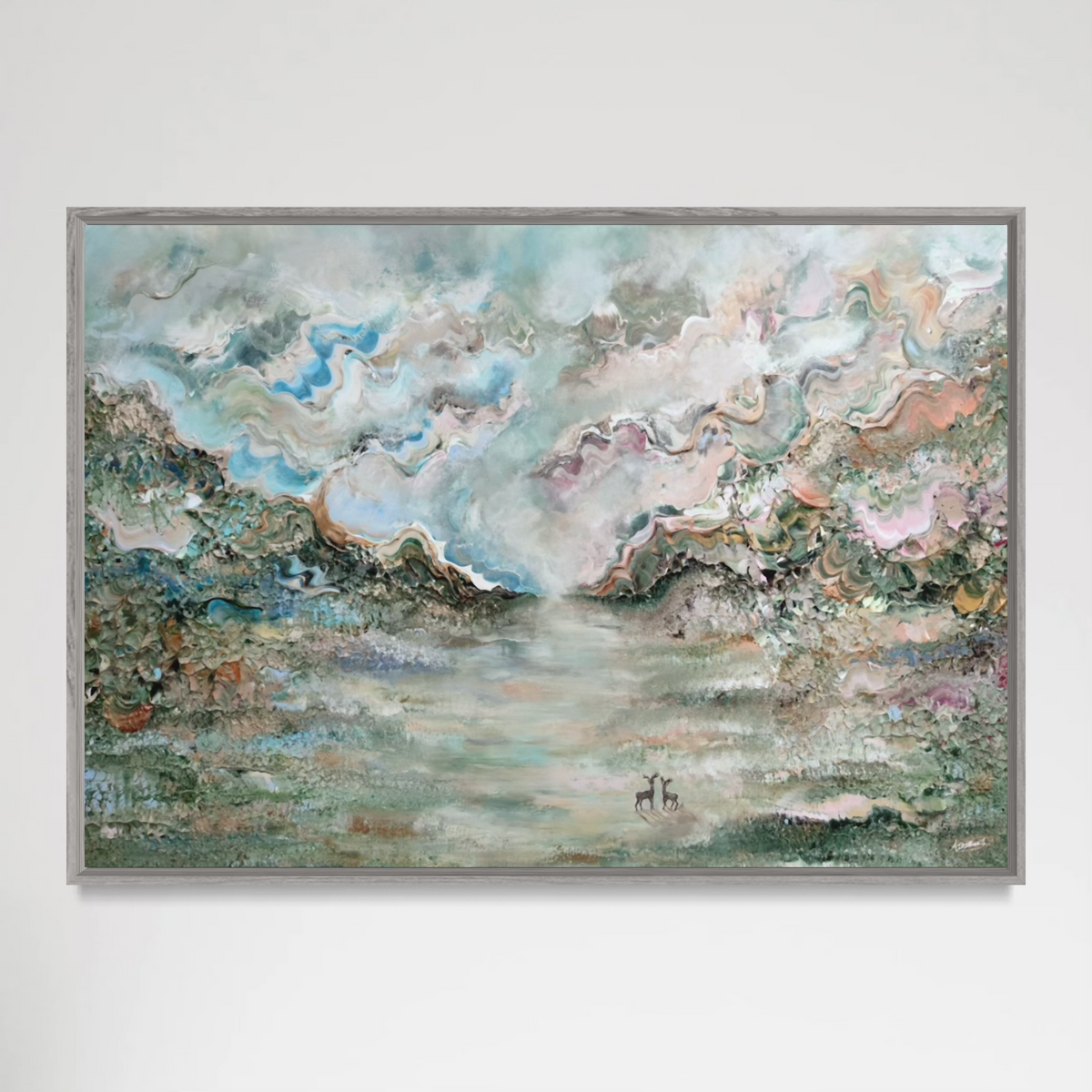 Deer forest reverie Print