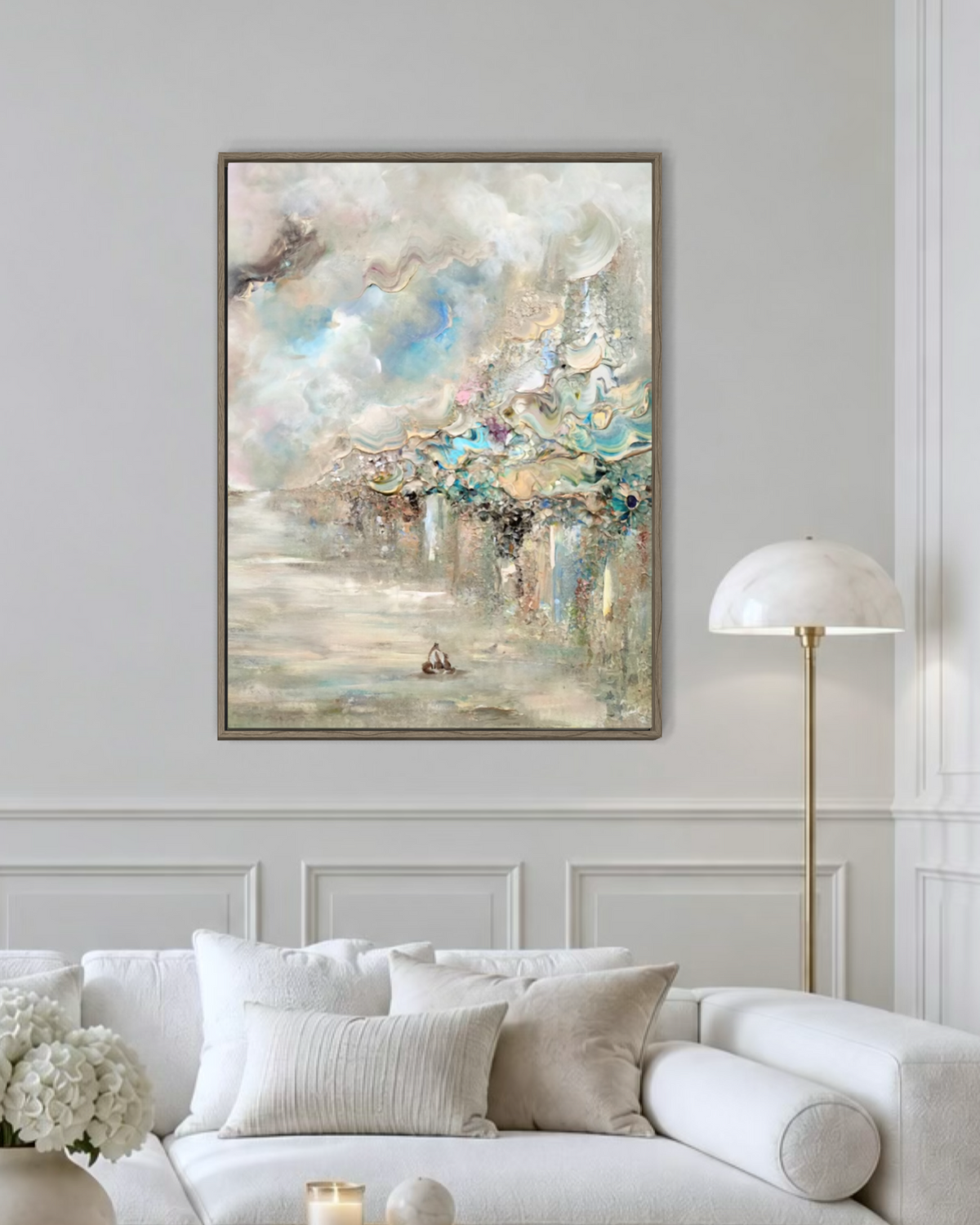Golden fox fields Vertical Print
