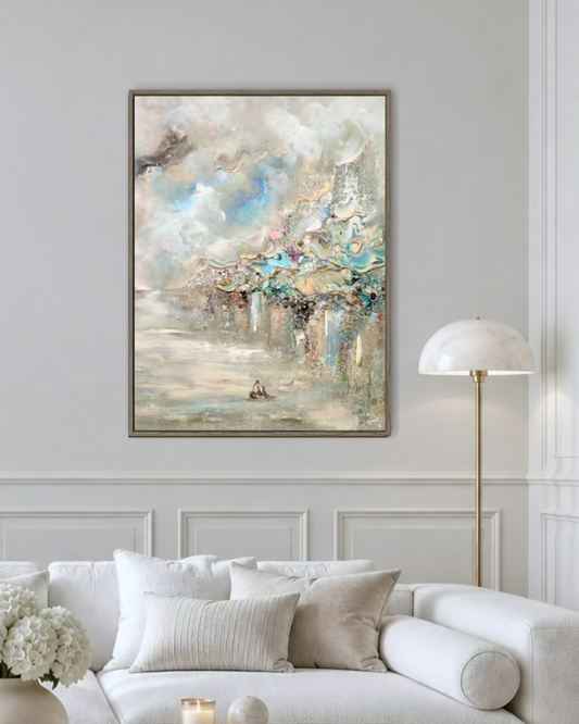 Golden fox fields Vertical Print