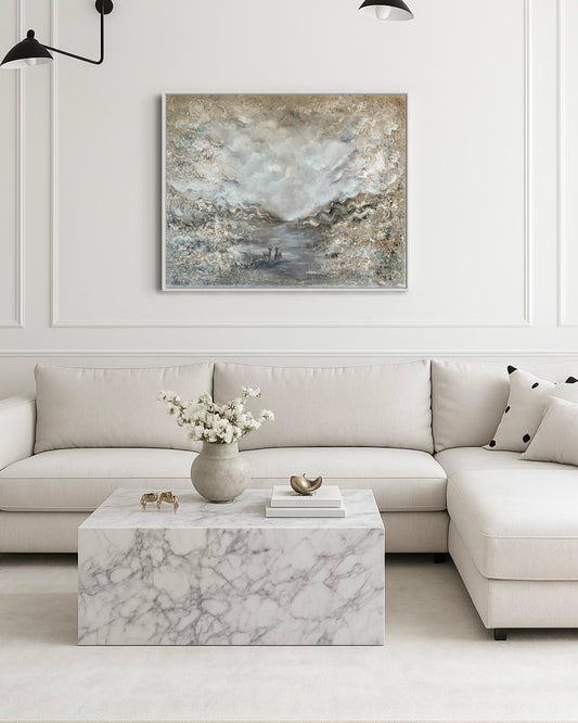 Beige Deer Harmony - Original Painting