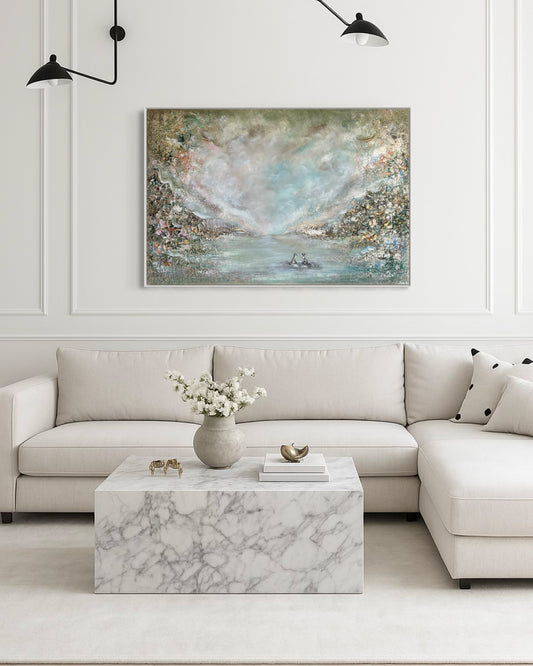 Green Fox Forest - Original Painting