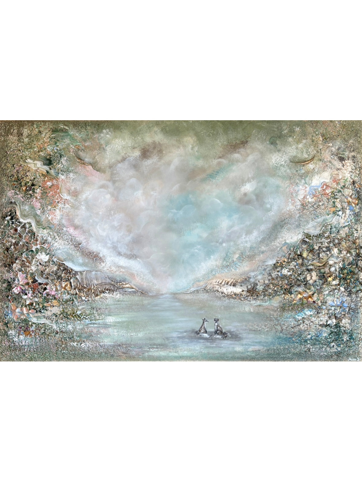 Green Fox Forest - Original Painting