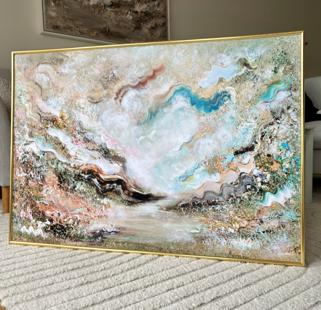 Family of swans dreamland Print
